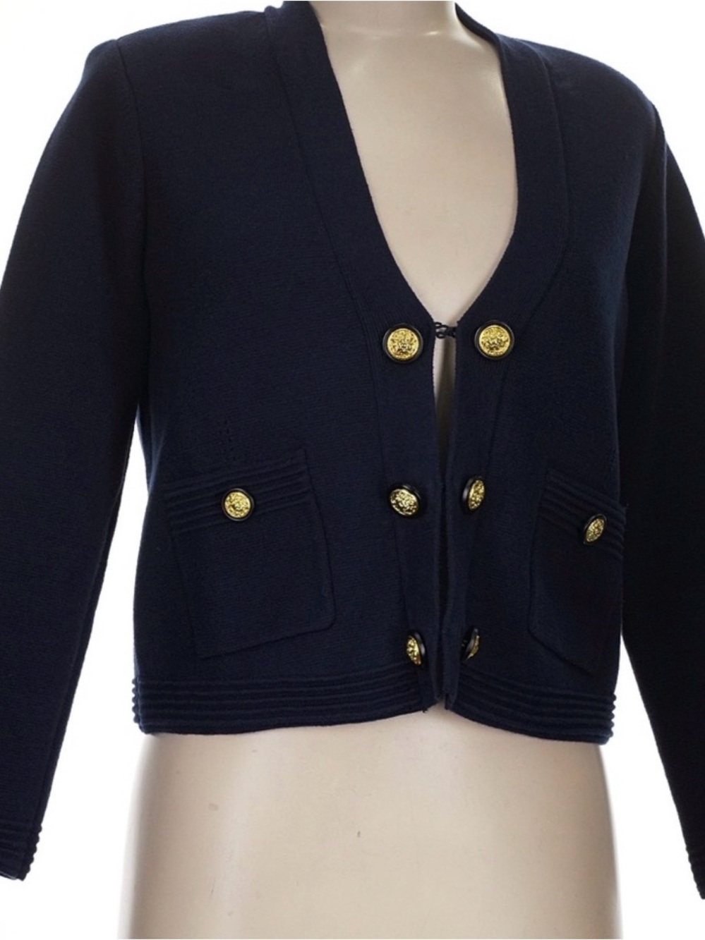L'Agence Catie Navy Cropped Cardigan NWT - Picture 6 of 10